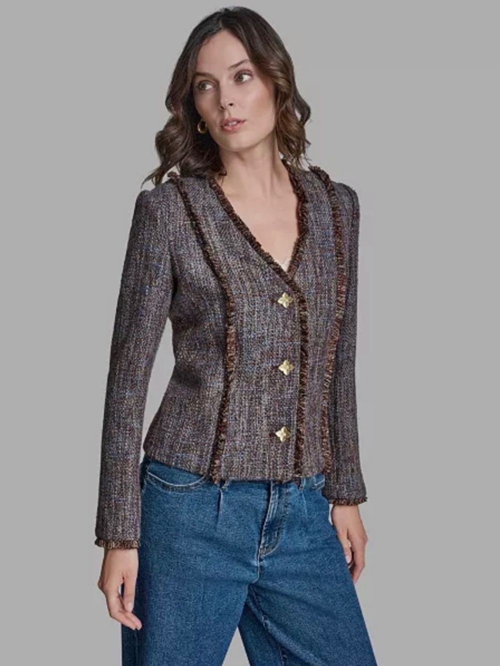 BCBG Women's Novelty Button-Down Jacket Size 8